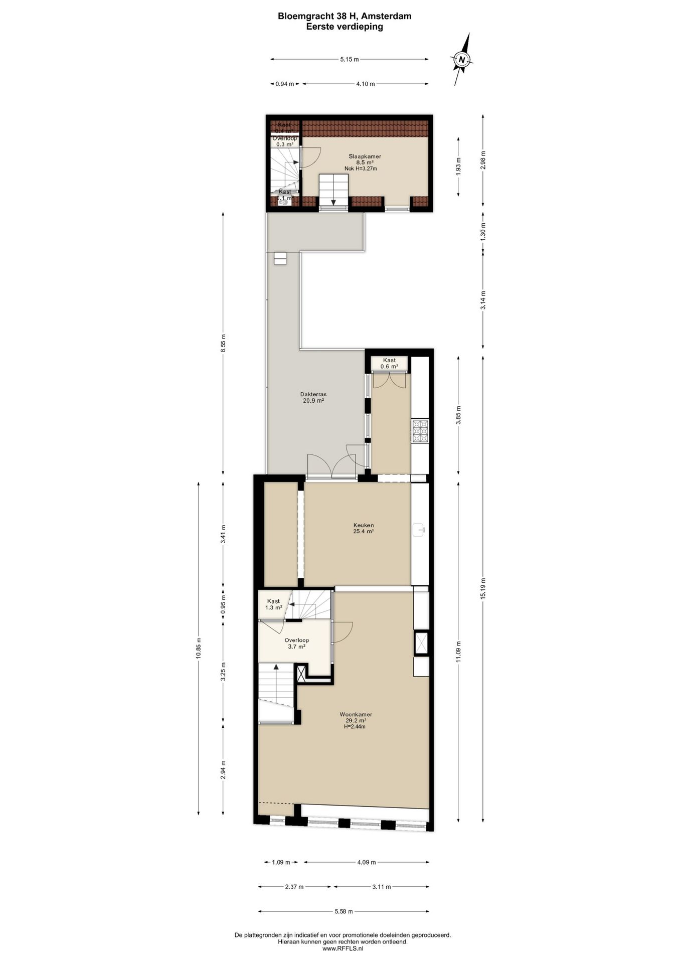 Foto 44 van Bloemgracht 38-H