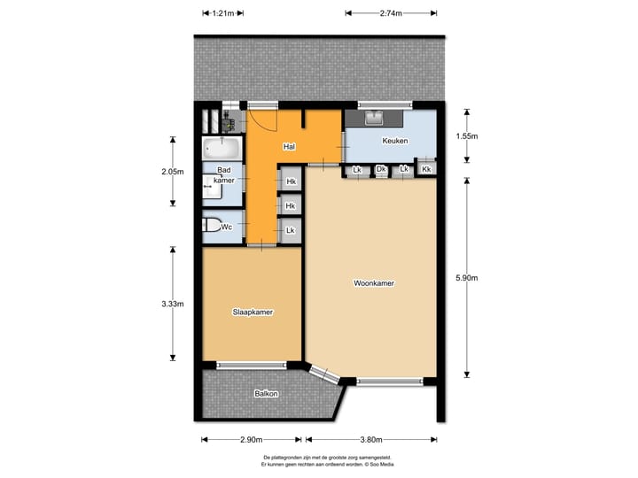 Appartement te huur: Espoortstraat 257-406, Enschede