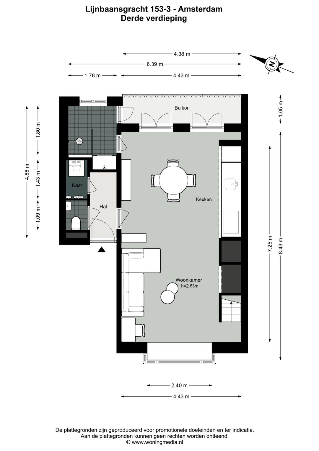 Foto 31 van Lijnbaansgracht 153-3