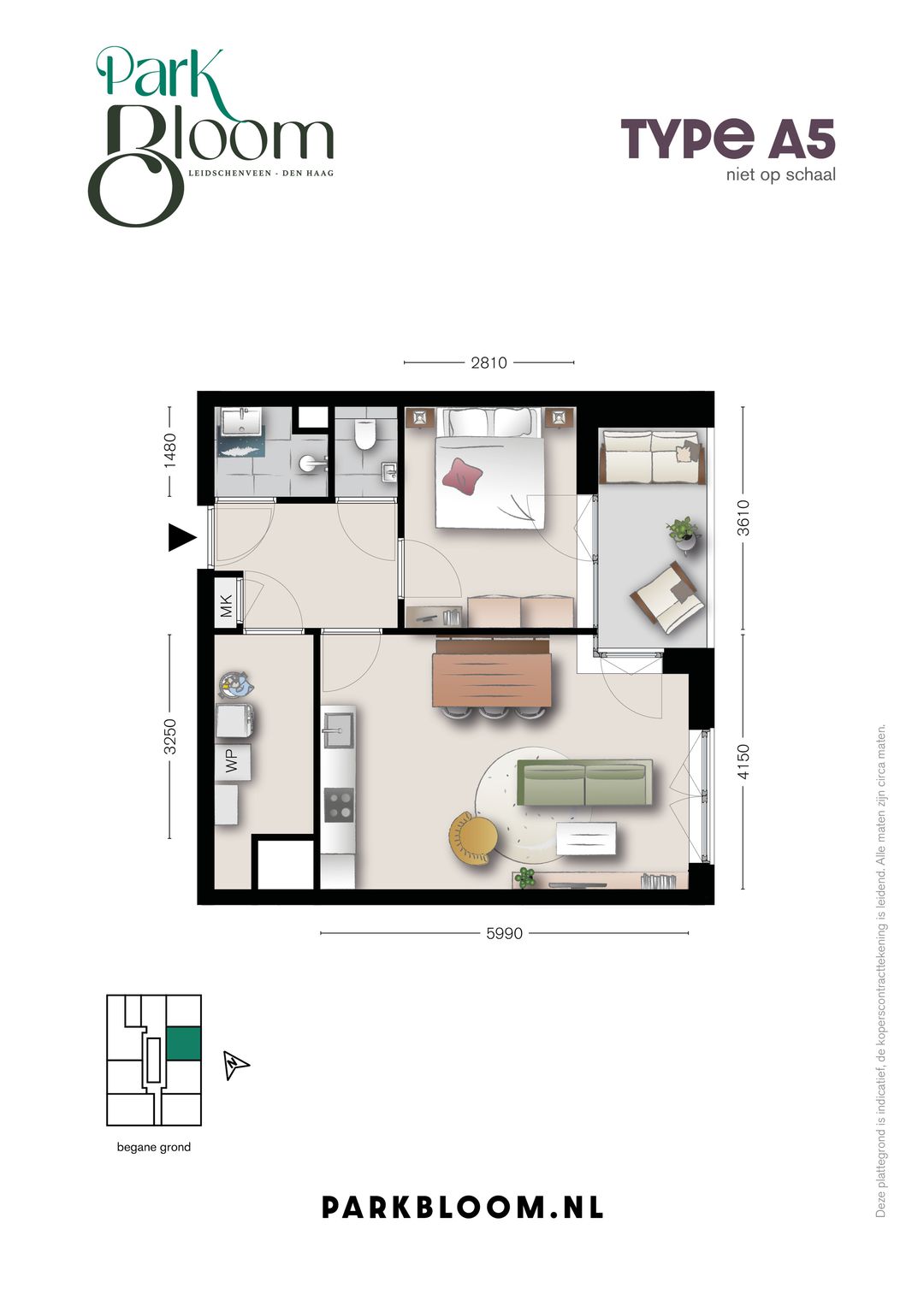 Foto 7 van Park Bloom 2 kmr-appt Type A (Bouwnr. 3.14.2)