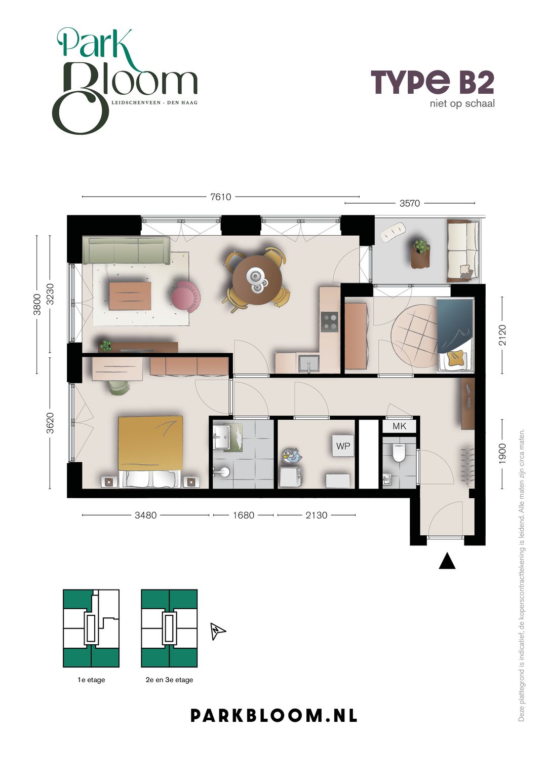 Foto 17 van Park Bloom 3 kmr-appt Type C (Bouwnr. 3.63.9)