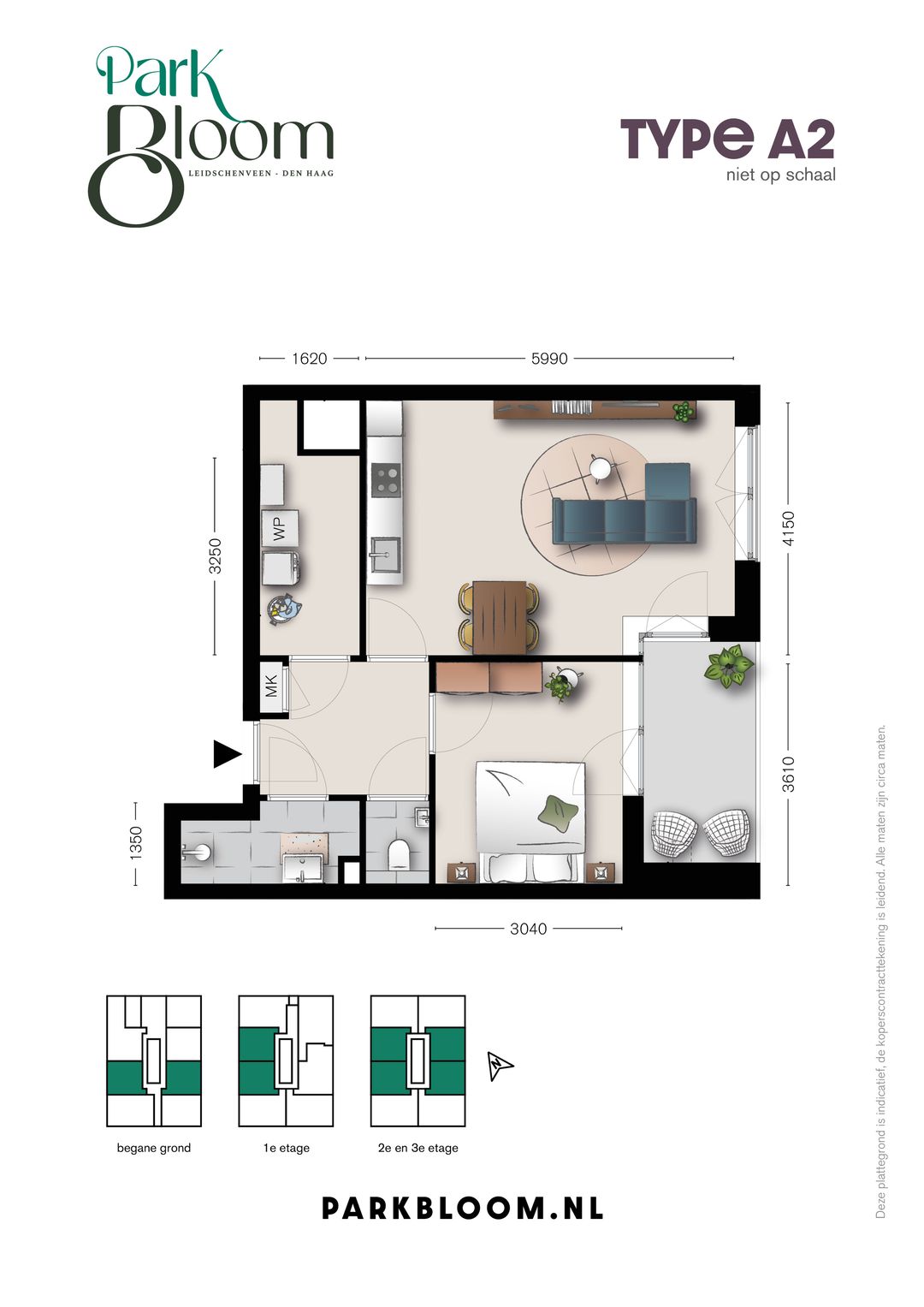 Foto 13 van Park Bloom 3 kmr-appt Type C (Bouwnr. 3.57.8)