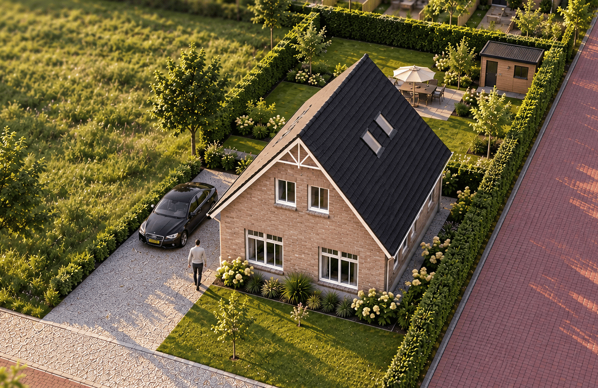 Foto 1 van Vrijstaande woning (Bouwnr. 1)