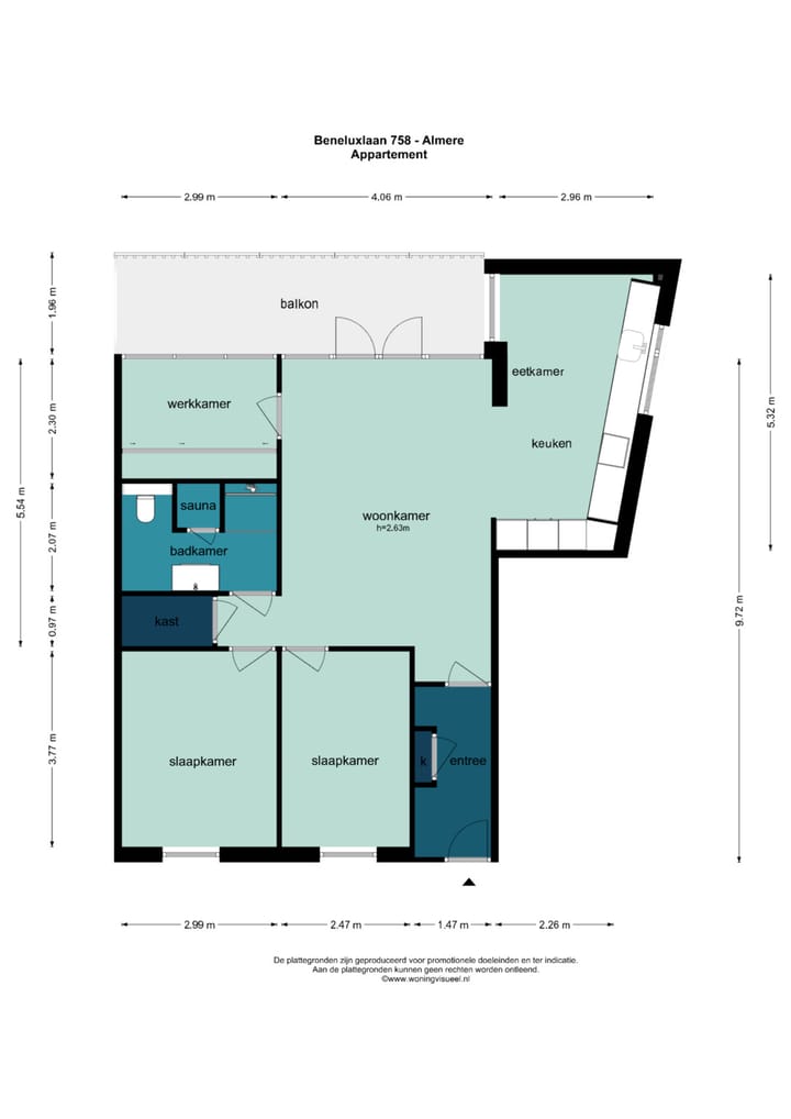 Appartement te koop: Beneluxlaan 758, Almere