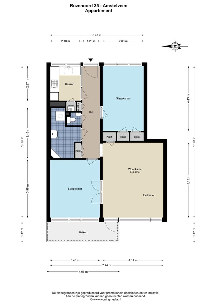 Appartement te koop: Rozenoord 35, Amstelveen