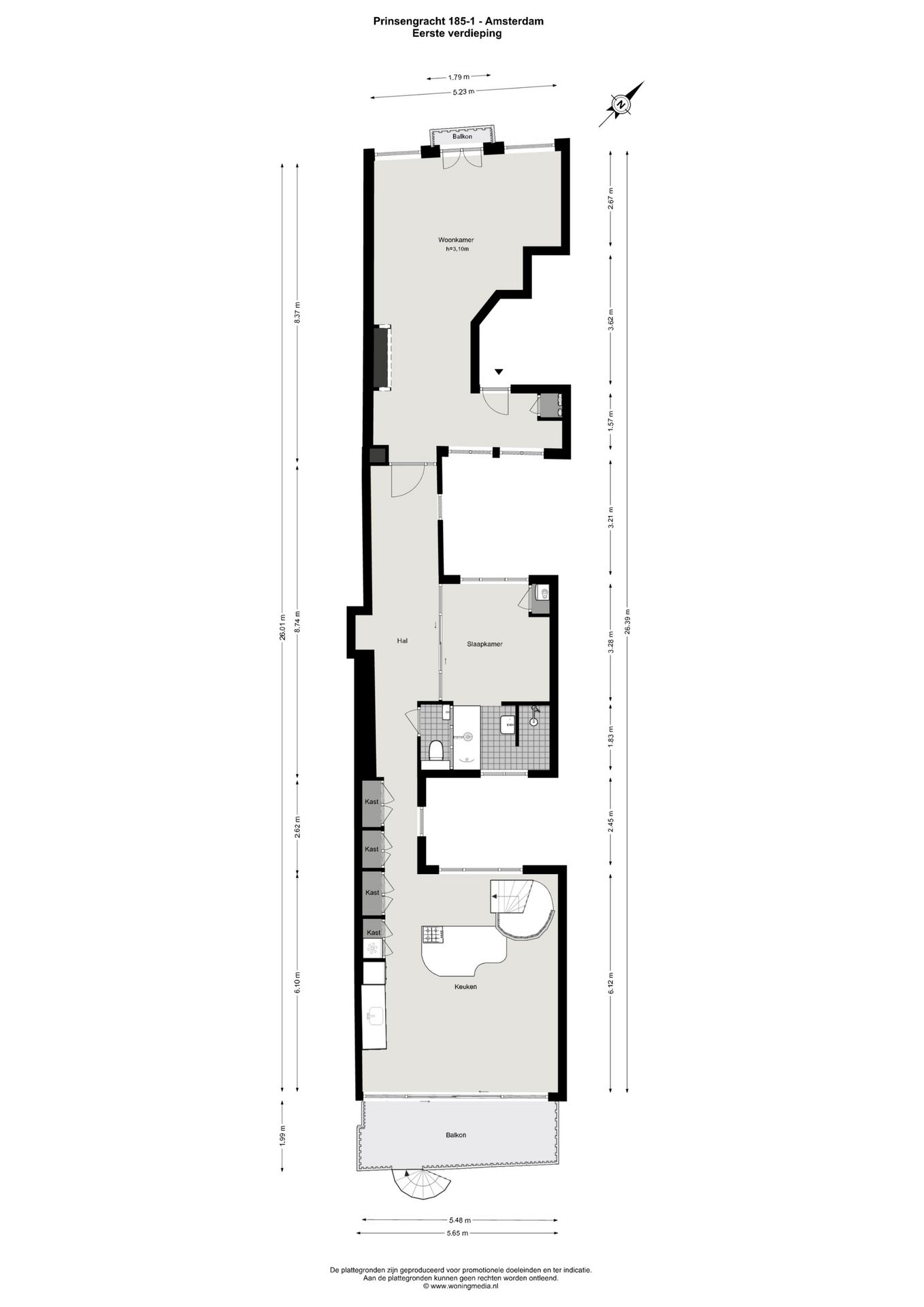 Foto 42 van Prinsengracht 185-1