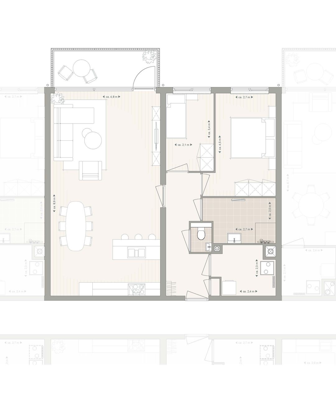 Photo 8 of 3- kamer appartement (Bouwnr. A10)
