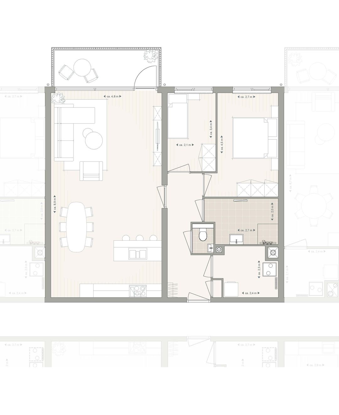 Photo 8 of 3- kamer appartement (Bouwnr. A16)