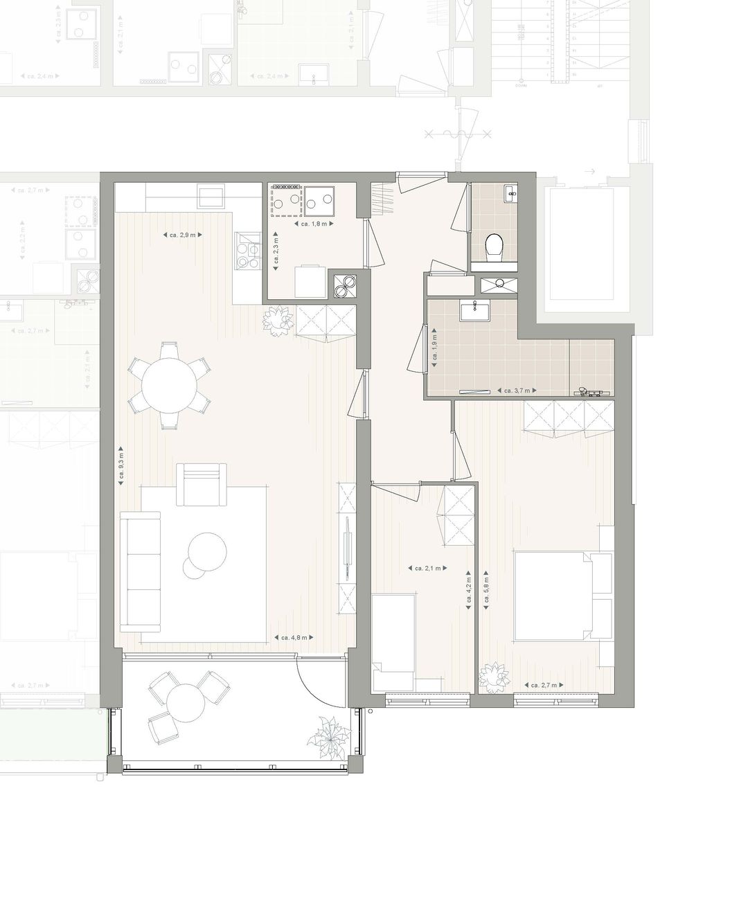 Photo 8 of 3- kamer appartement (Bouwnr. A08)