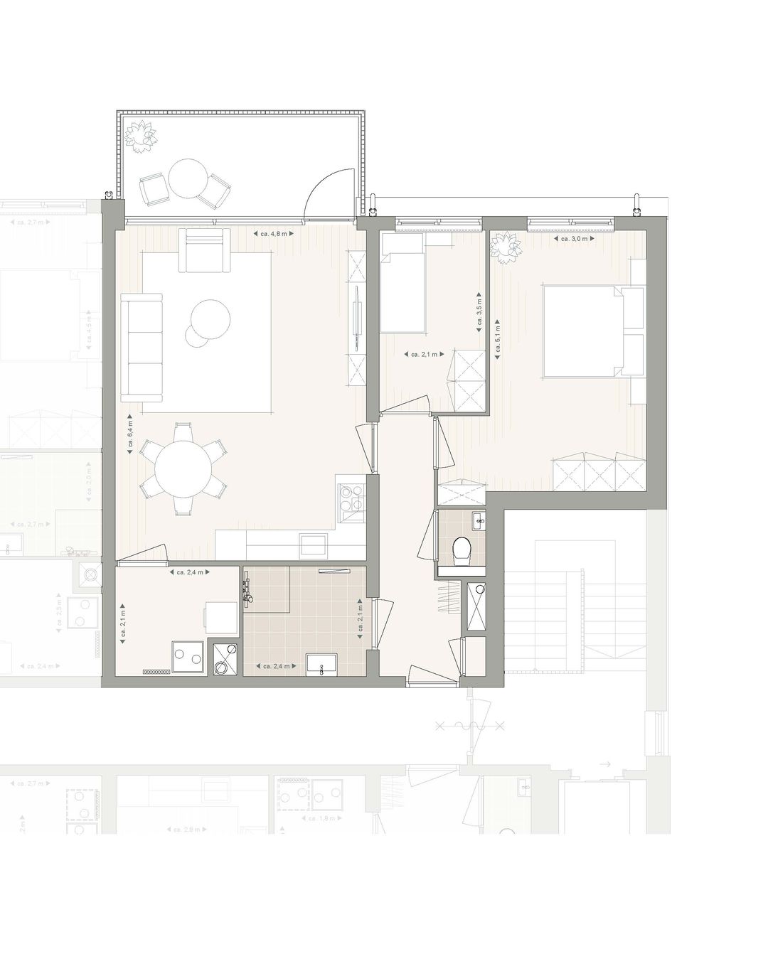 Photo 8 of 3- kamer appartement (Bouwnr. A23)