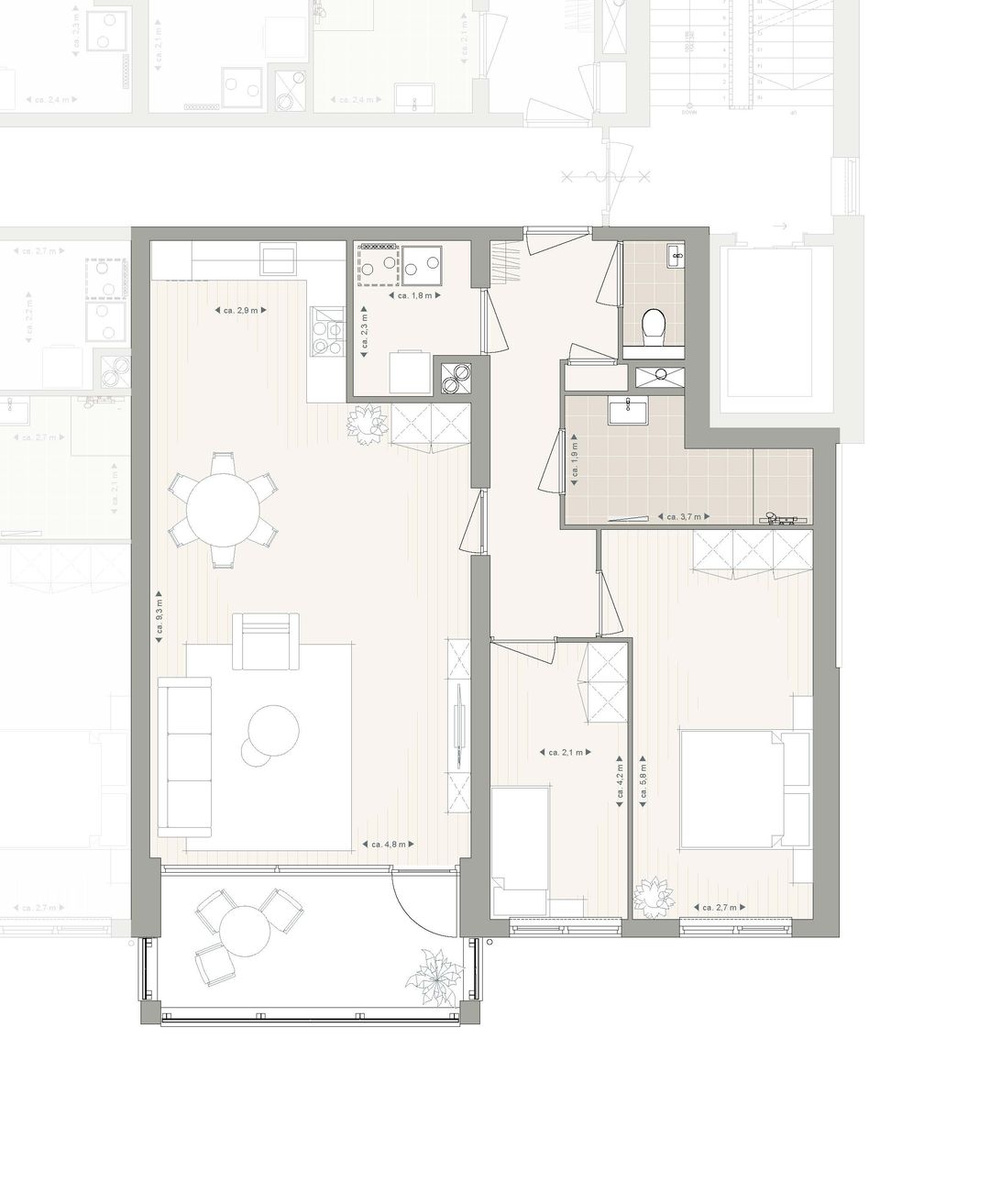 Photo 8 of 3- kamer appartement (Bouwnr. A14)