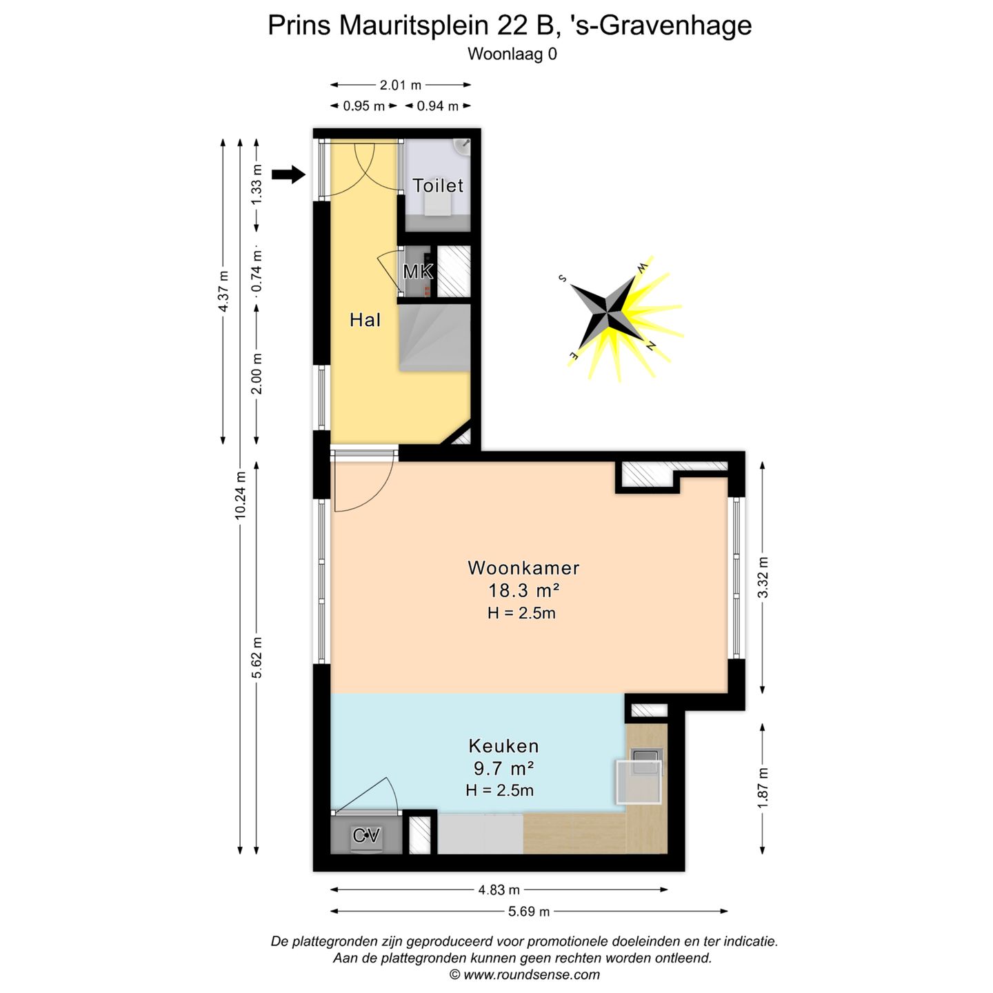 Foto 44 van Prins Mauritsplein 22-B