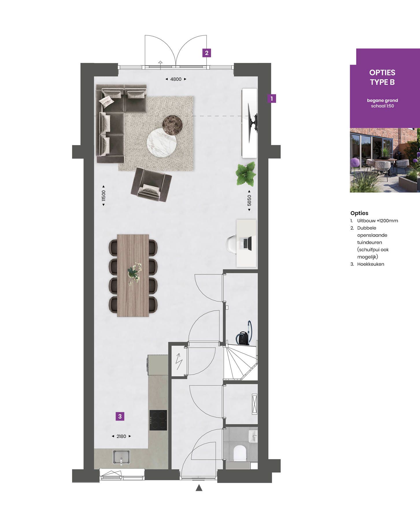 Photo 9 of Tussenwoning TYPE B (Bouwnr. 10)