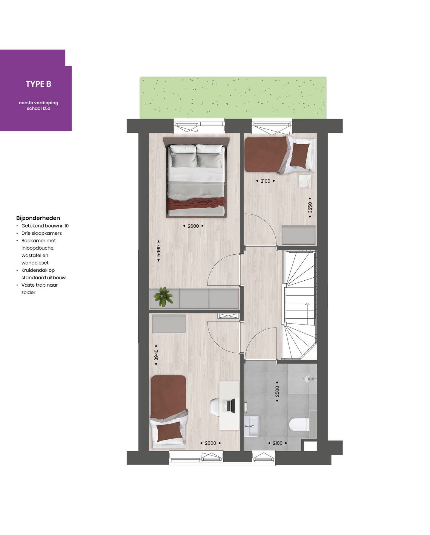 Photo 10 of Tussenwoning TYPE B (Bouwnr. 10)