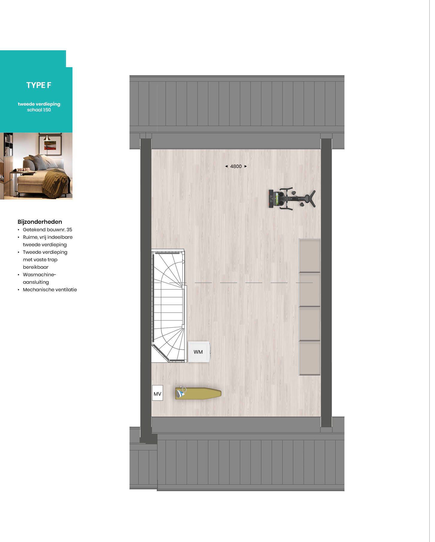 Photo 12 of Tussenwoning TYPE F (Bouwnr. 28)
