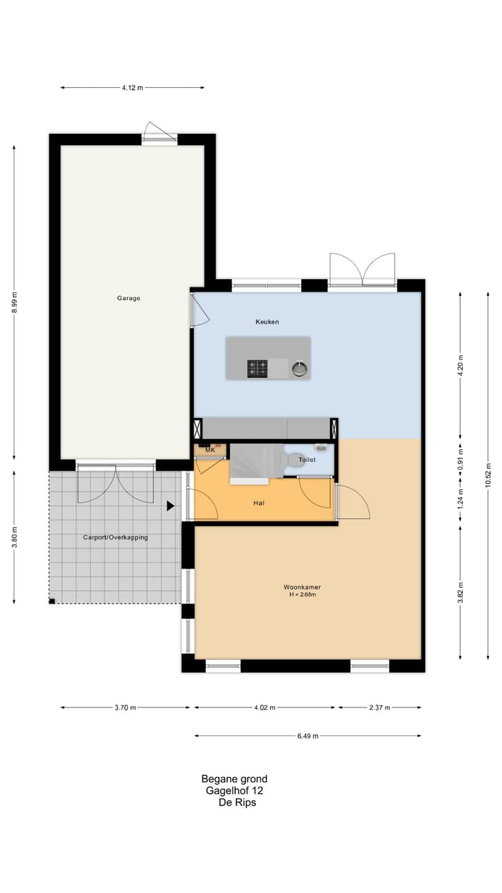 Woning te koop: Gagelhof 12, De Rips