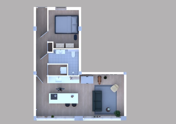 Foto 5 van Twee kamer Appartement- type 4 (Bouwnr. C04)