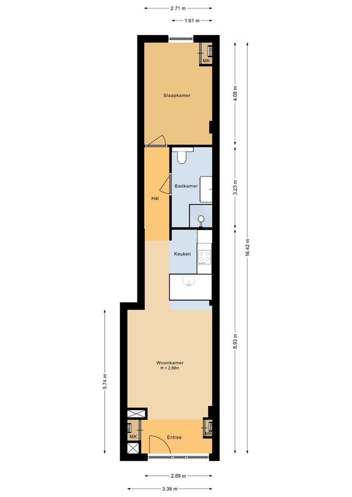 Appartement te koop: Stadhuisstraat 68A, Lelystad